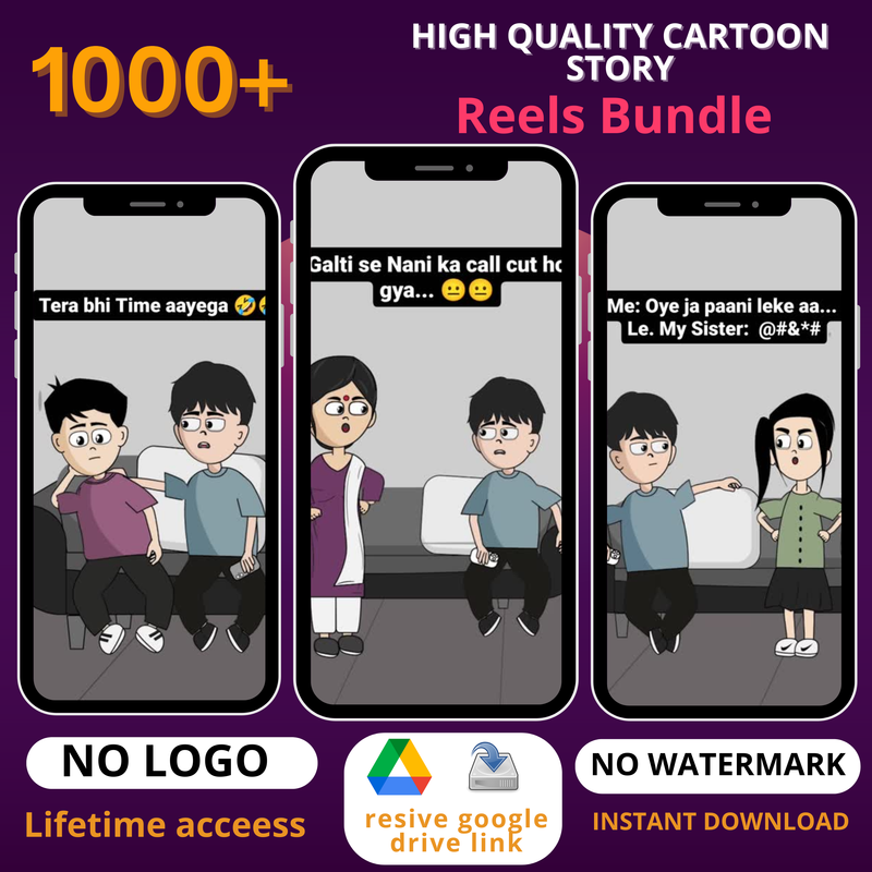 HIGH QUALITY CARTOON STORY REELS