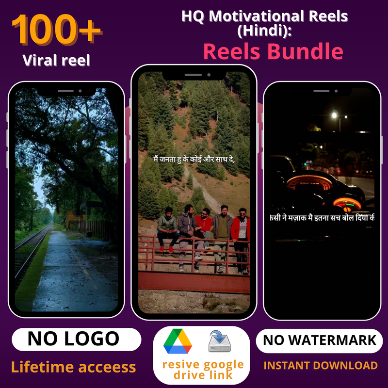 100+ HQ Motivational Reels (Hindi):